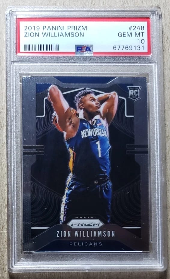 Zion Williamson – 2019 Prizm Base RC #248 (PSA 10)