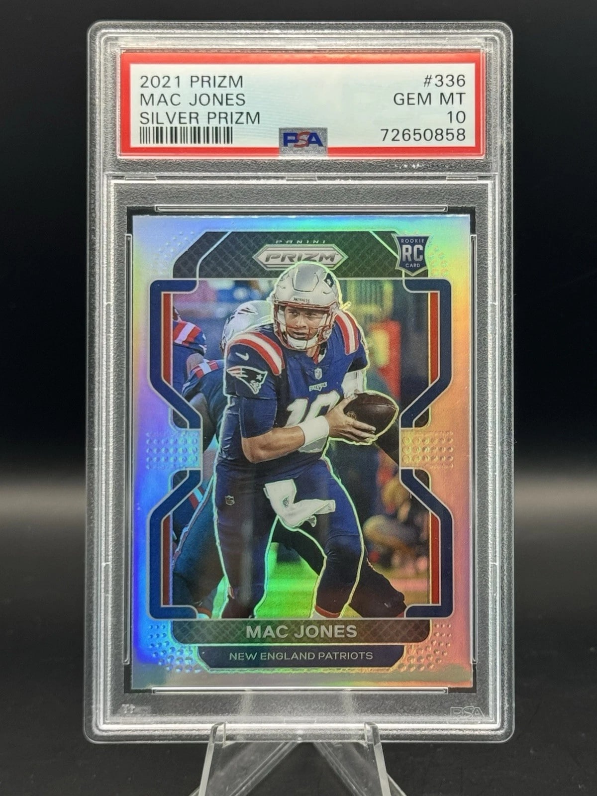 Mac Jones – 2021 Prizm Silver RC (PSA 10)