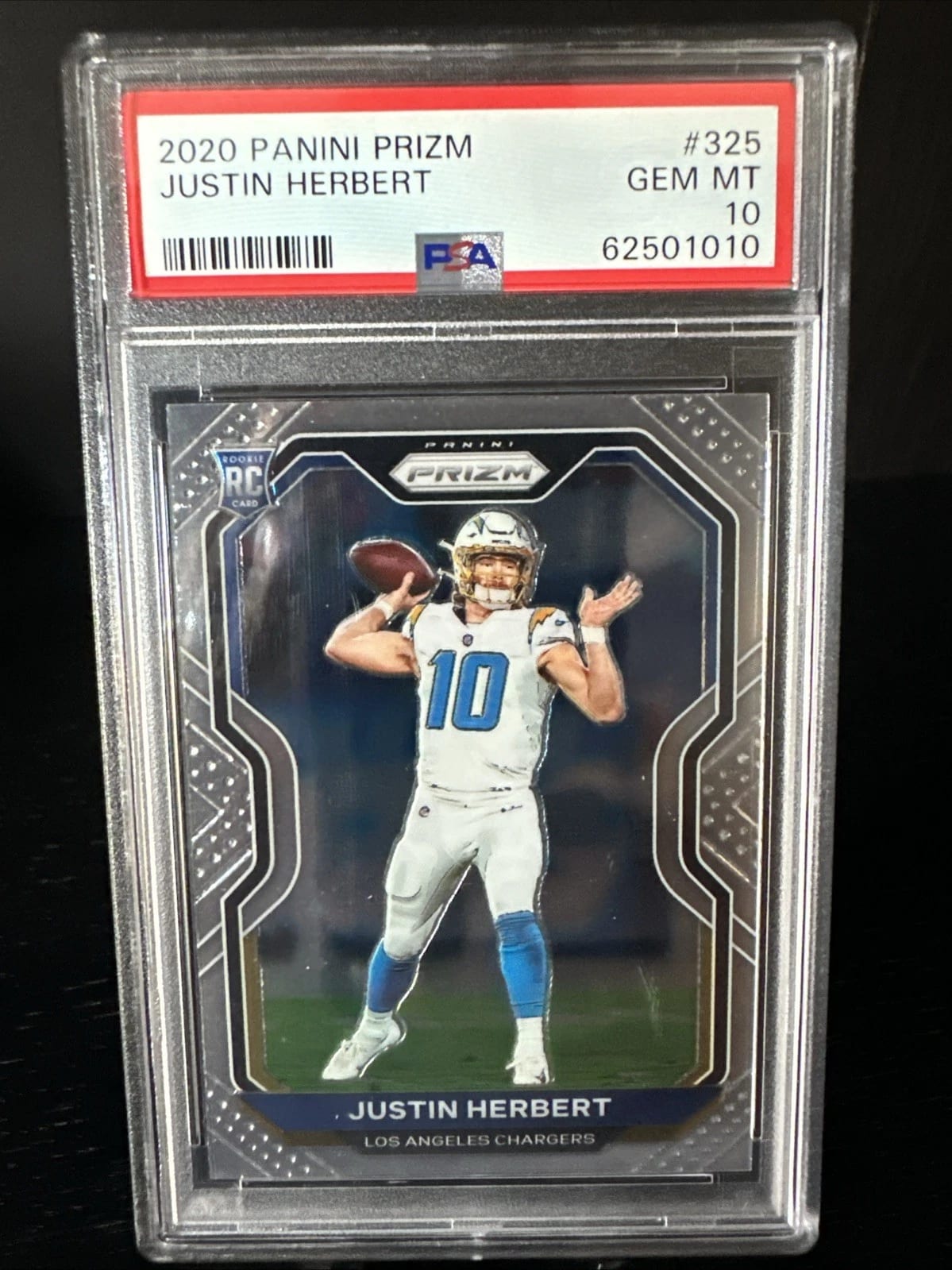 Justin Herbert – 2020 Prizm Base RC (PSA 10)