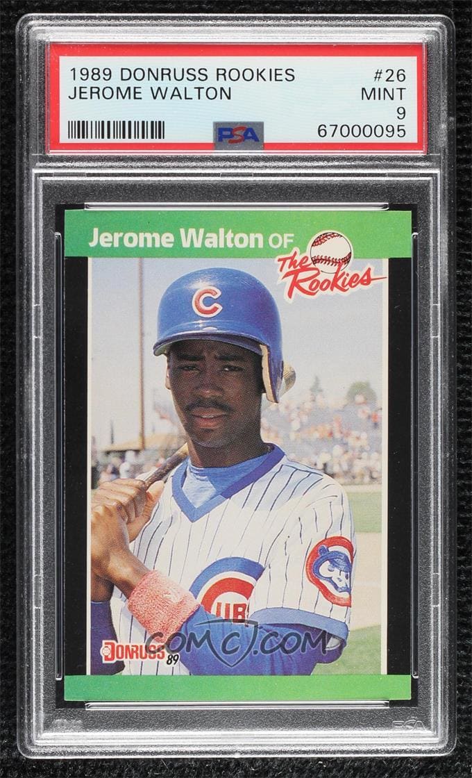 Jerome Walton 1989 Donruss The Rookies PSA 9