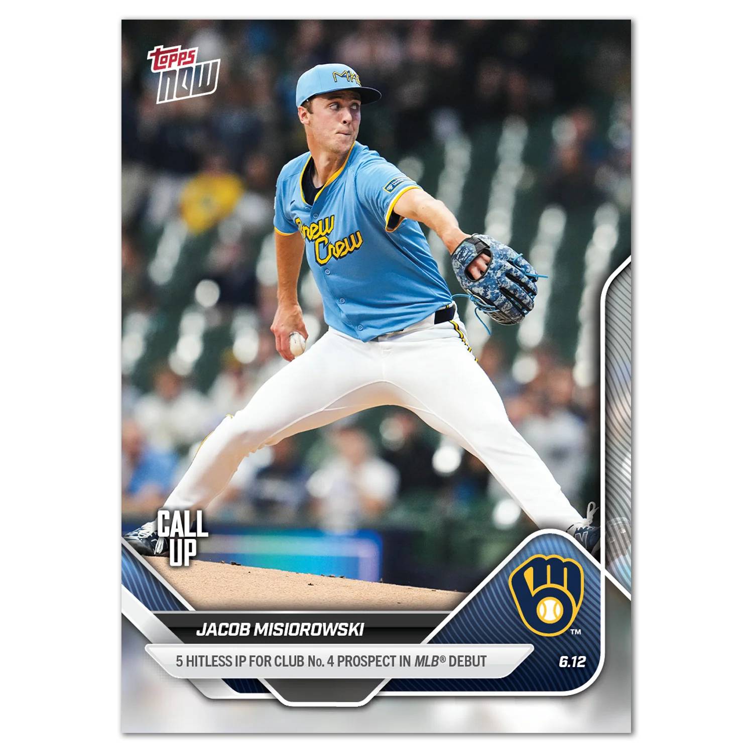 Jacob Misiorowski Dominates and Earns Topps NOW card