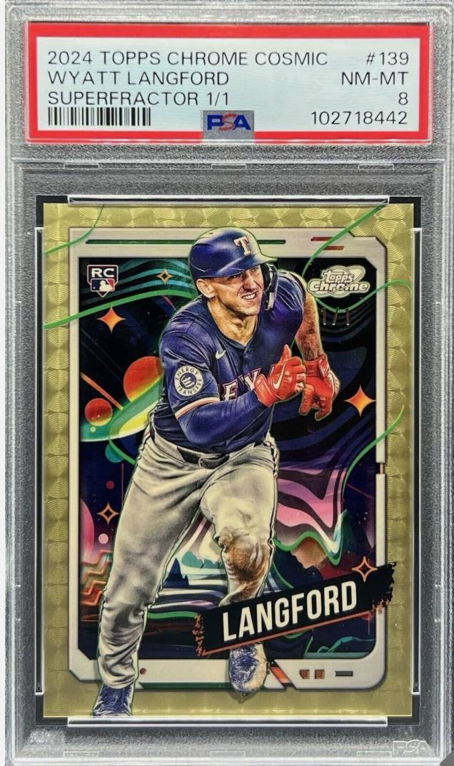 Wyatt Langford 直筆サイン ⁄75 Topps Pristine - メルカリ