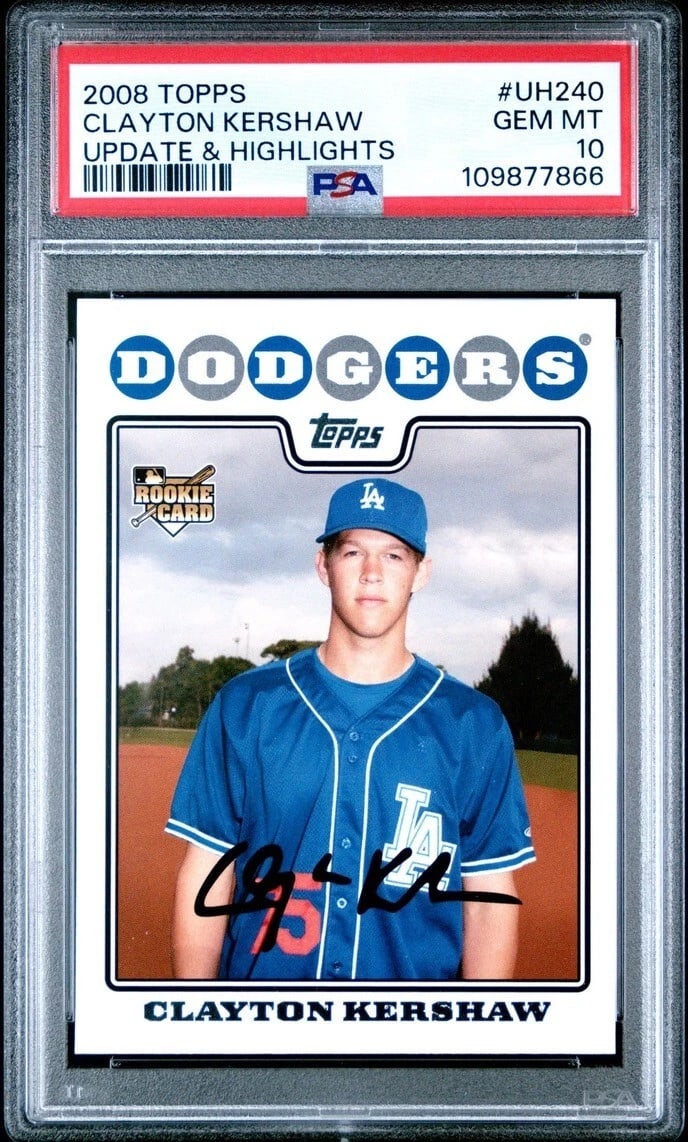 Clayton Kershaw Update RC PSA 10