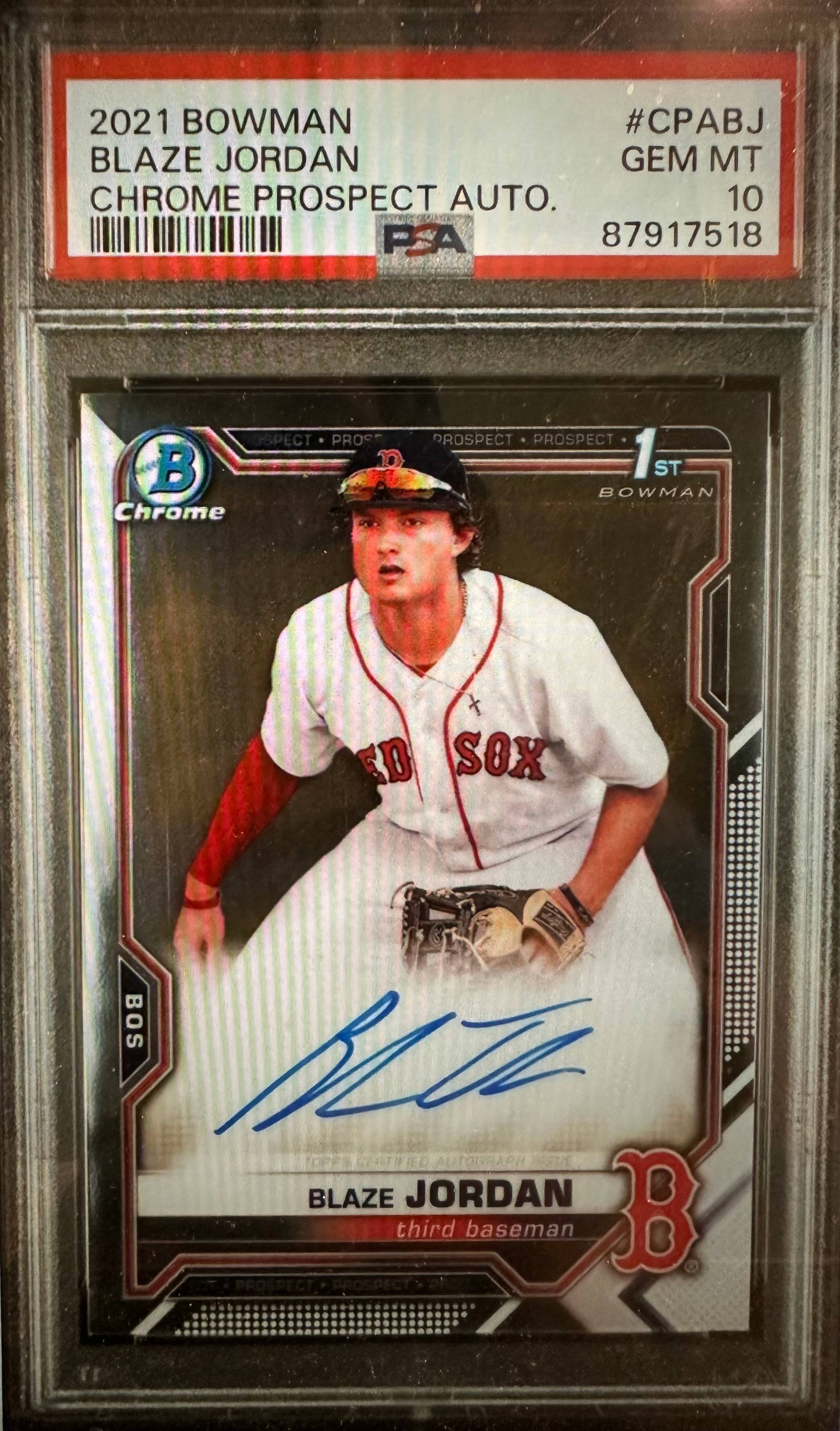 2021 Leaf Industry summit BLAZE JORDAN RC Auto #1/1 rookie autograph