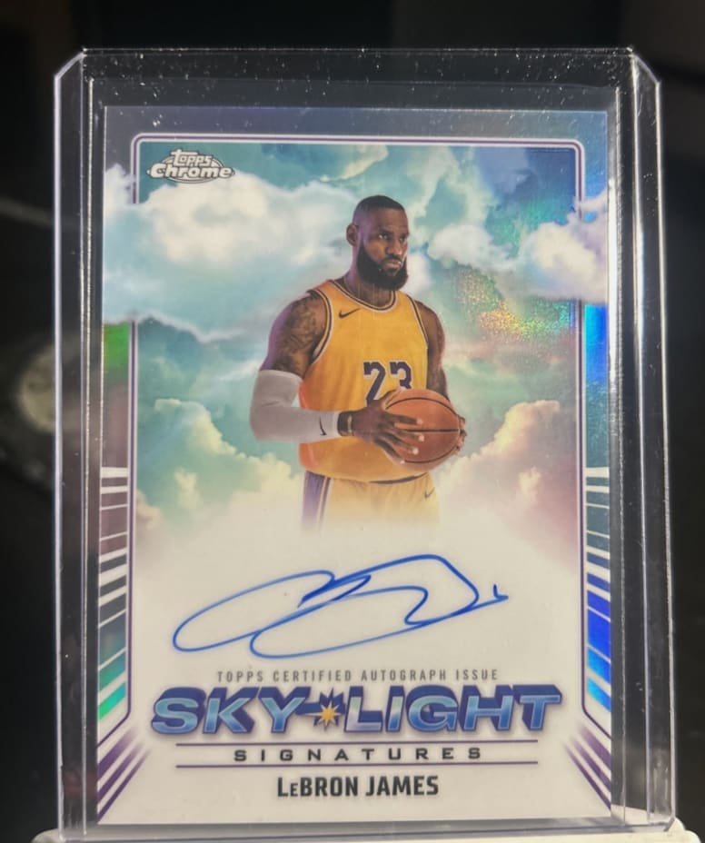Lebron James Topps Chrome Autograph