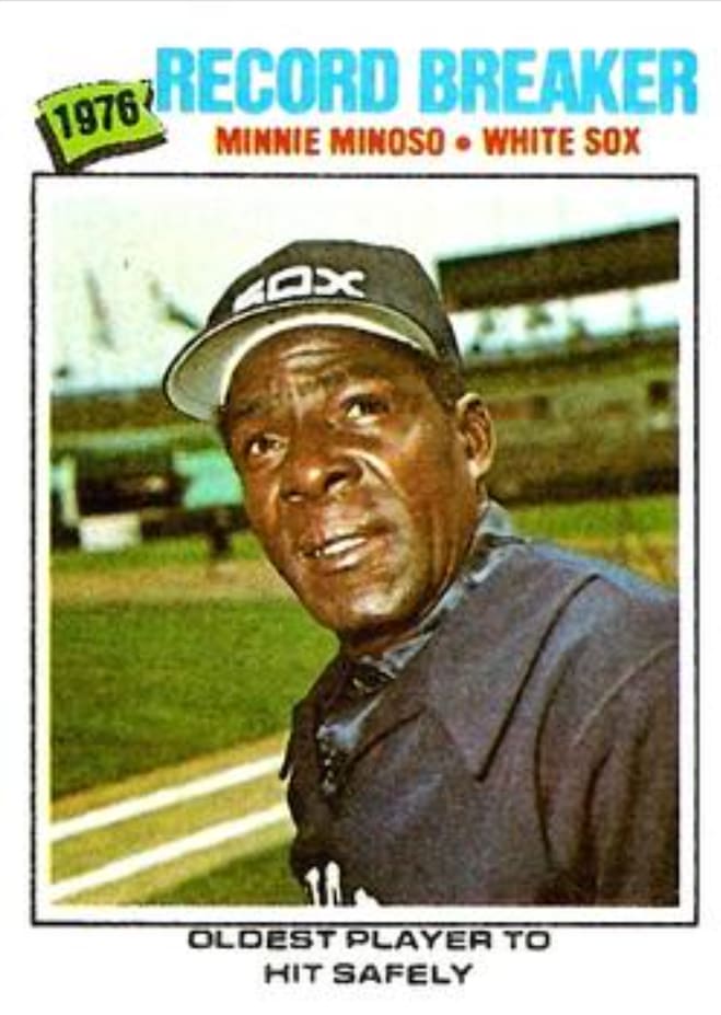 1977 Topps Minnie Minoso Record Breaker
