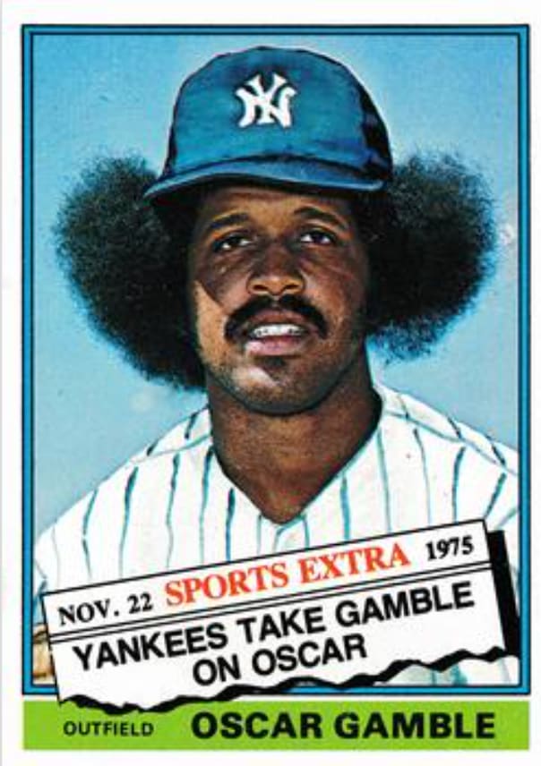 1976 Topps Oscar Gamble (TRADED)