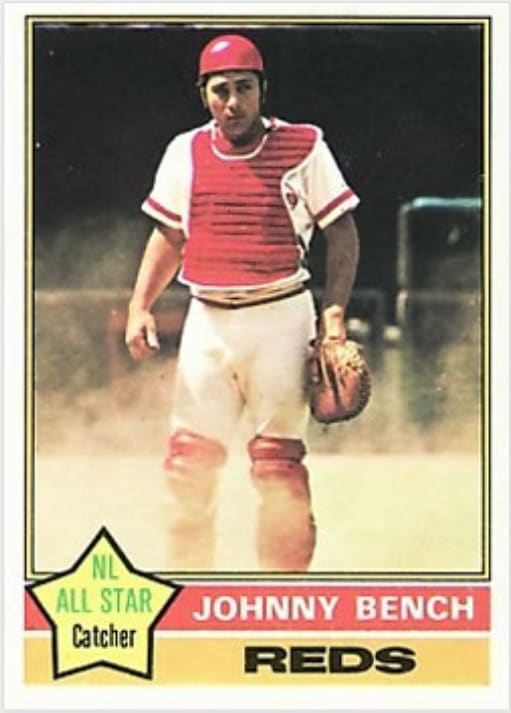 1976 Topps Johnny Bench
