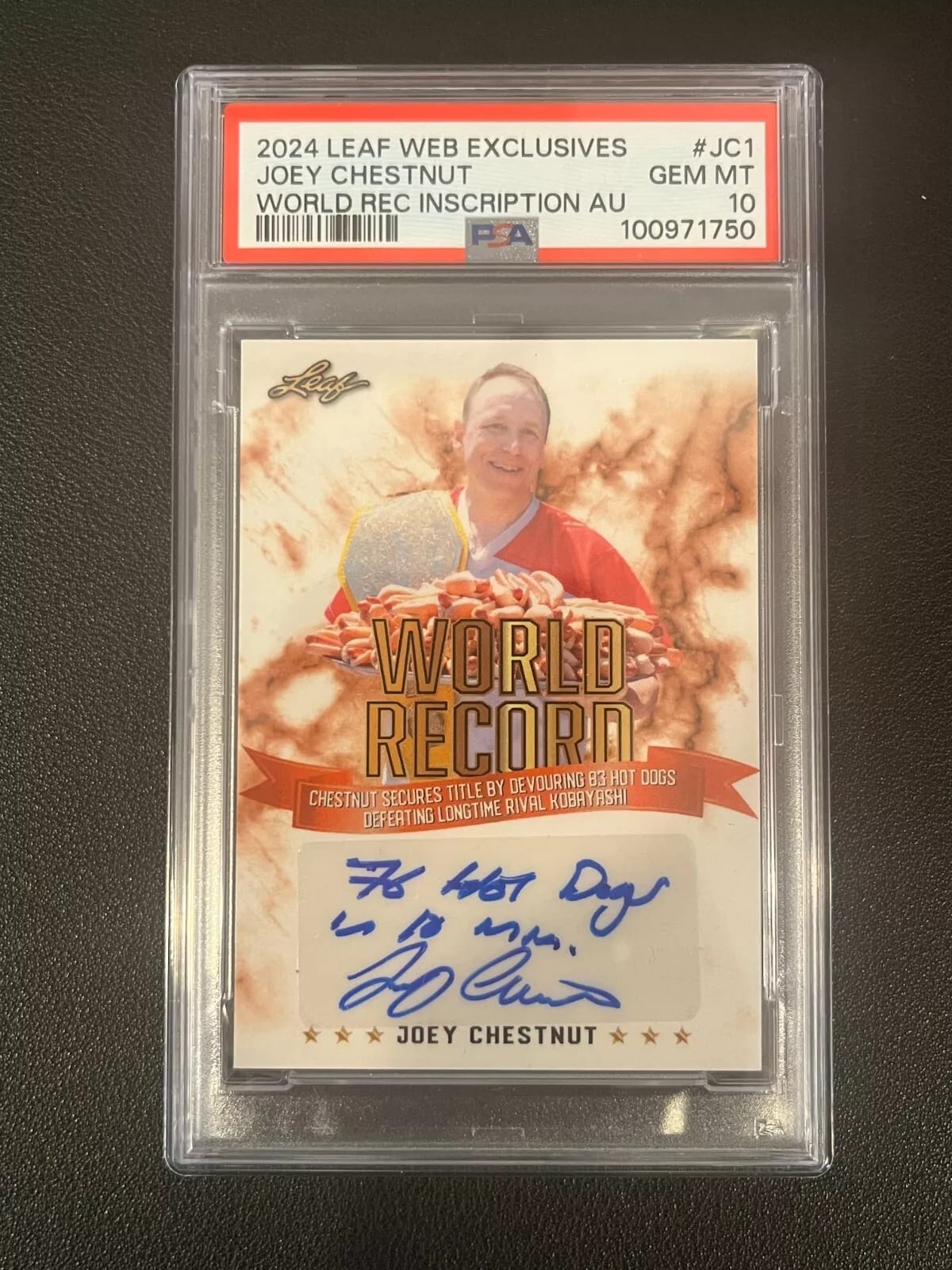 Joey Chestnut record