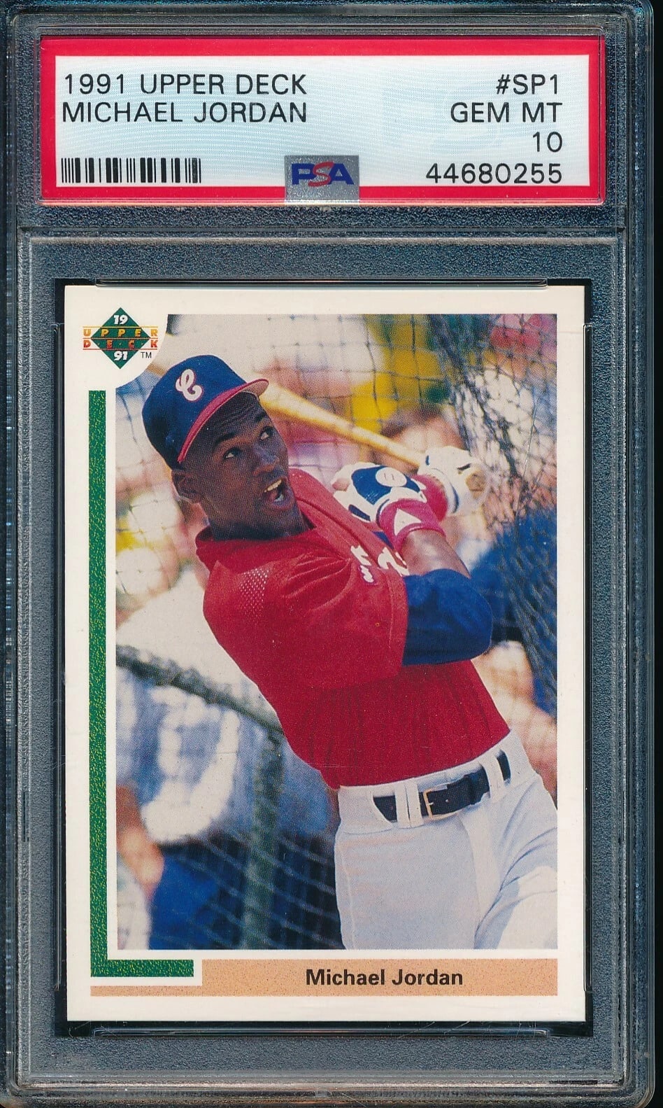 1991 Upper Deck Baseball - Michael Jordan - Card No. SP1 - PSA 10