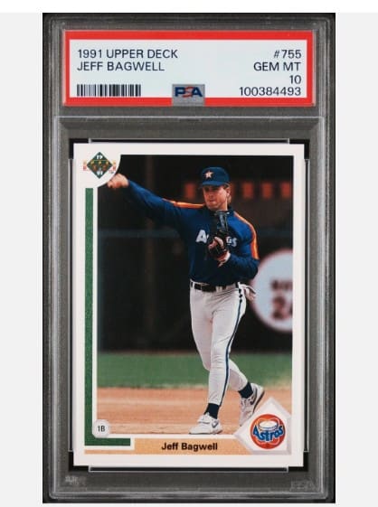 1991 Upper Deck Baseball - Jeff Bagwell - Card No. 755 - PSA 10