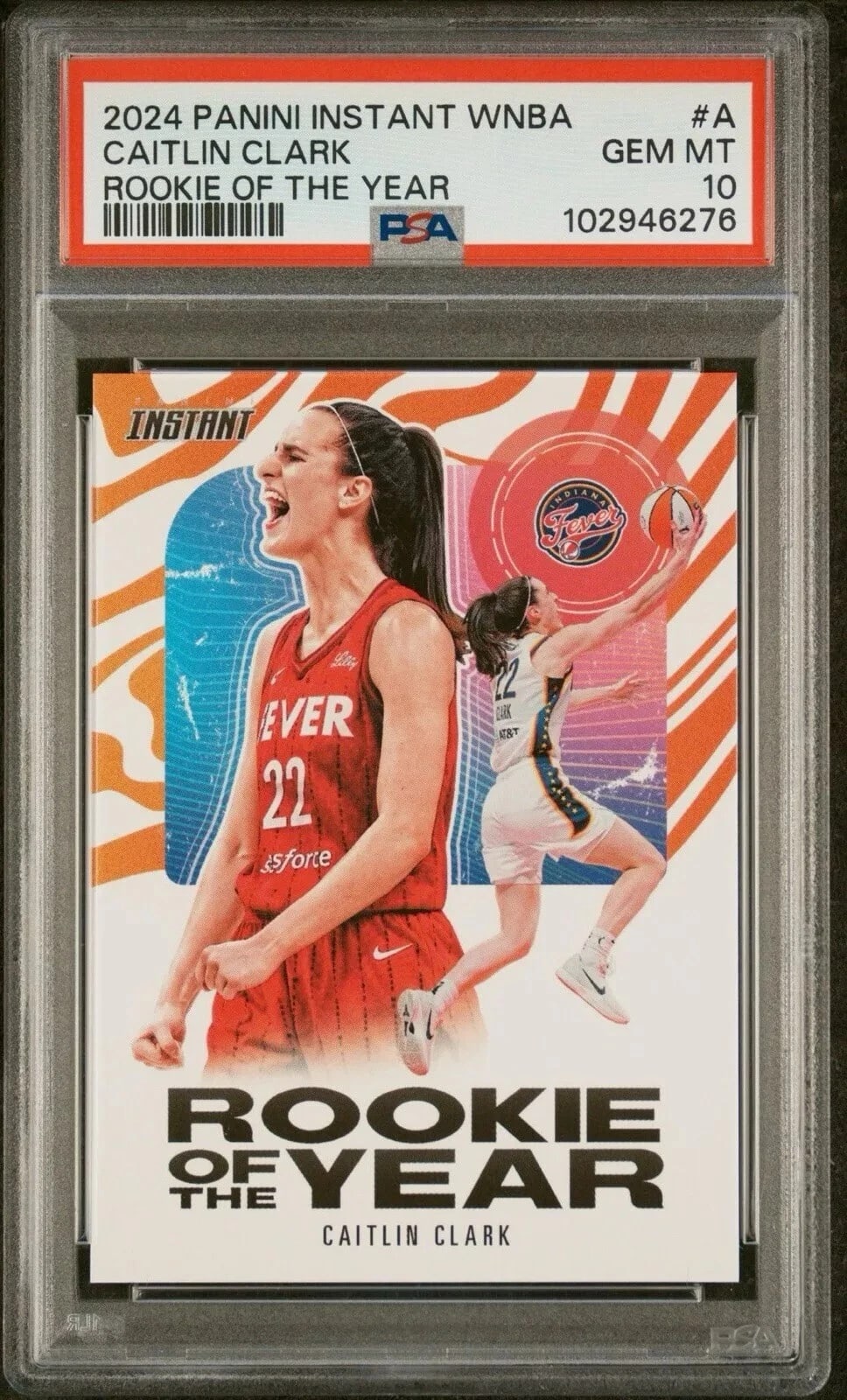 2024 Panini Instant WNBA Rookie of the Year - Caitlin Clark (Card No. A) - PSA 10