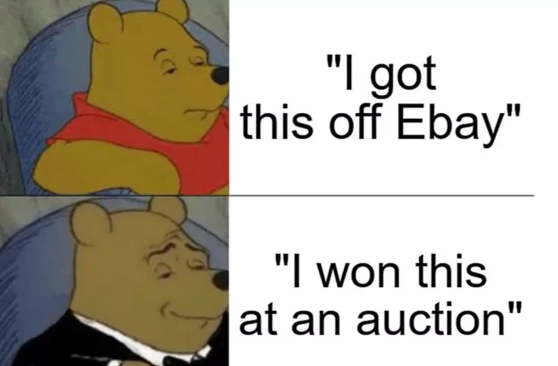 eBay vs. auction