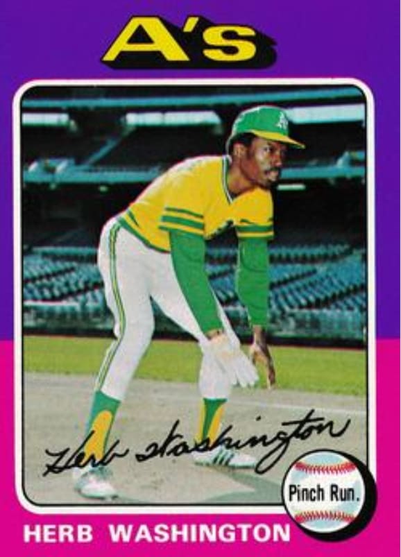 1975 Topps Herb Washington