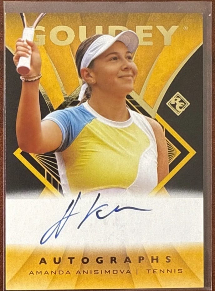 2023 Upper Deck Goodwin Champions Goudey Autographs Rookie Amanda Anisimova 