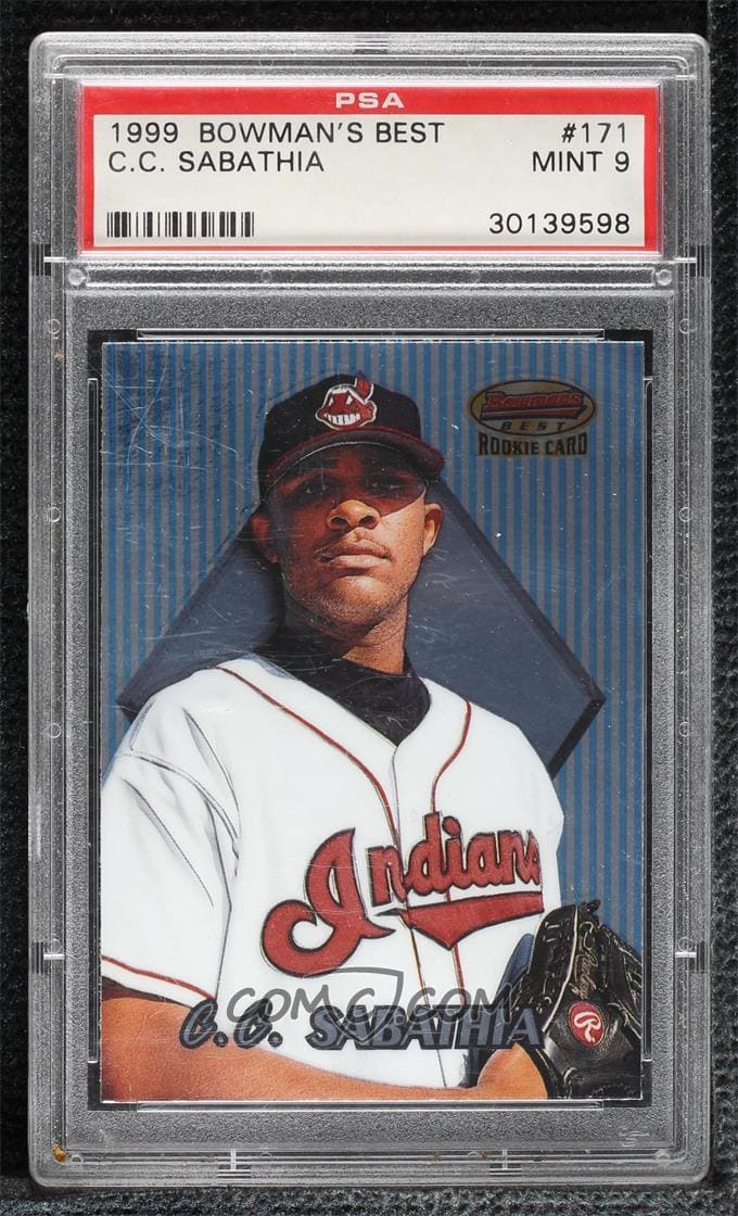 超レア 1999 CC Sabathia 直筆サイン ルーキーカード 美品 1999 Topps Traded CC Sabathia Rookie Auto, Autograph RC T33