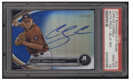 3 Key Rookie Autographs of Carlos Correa as he heads back to