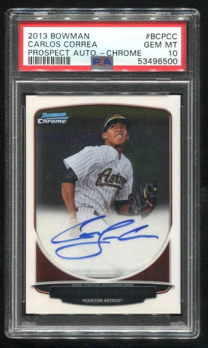 3 Key Rookie Autographs of Carlos Correa as he heads back to