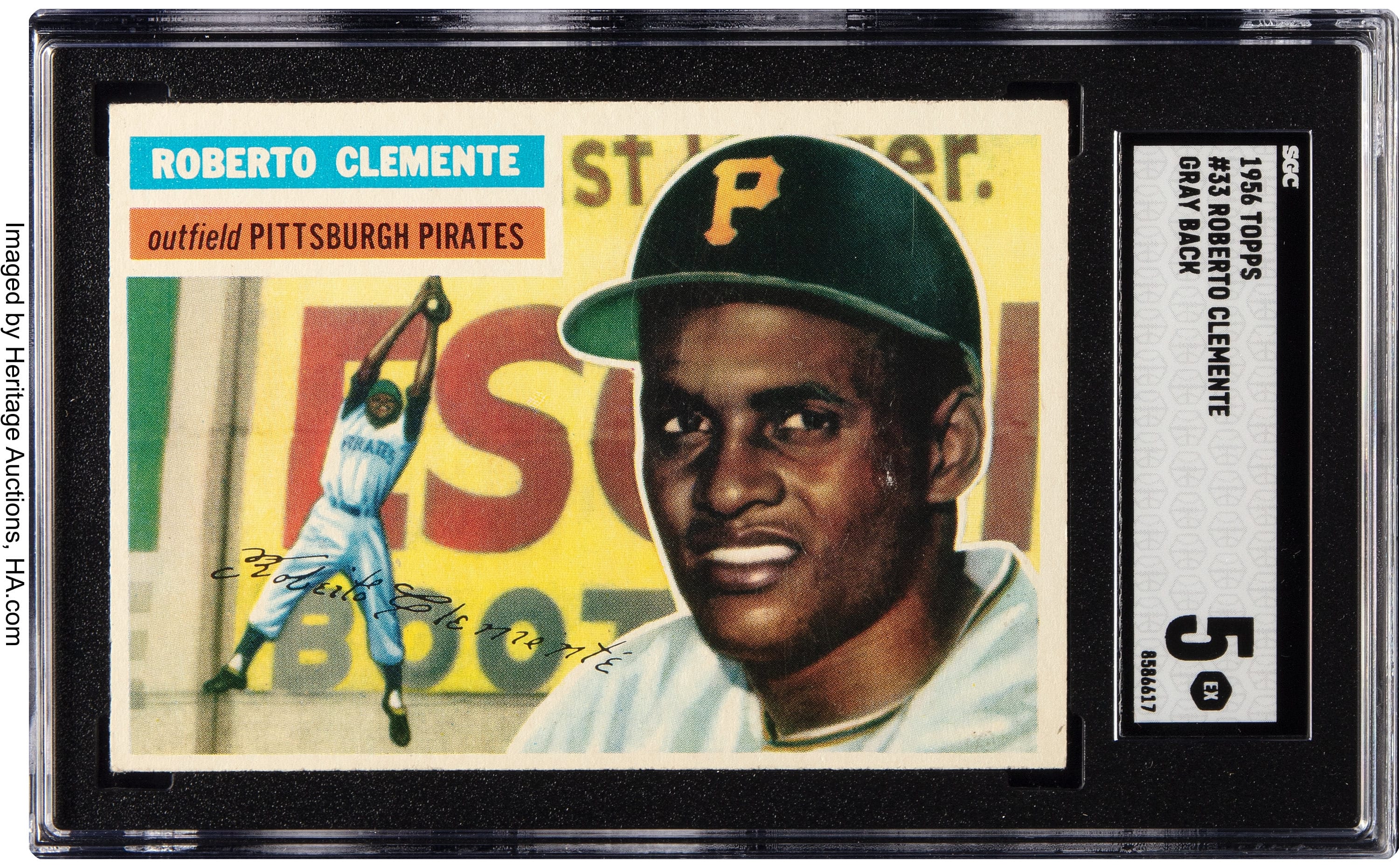 1956 Topps SGC 5 Cards of Clemente, Koufax & Mays All Perform Well