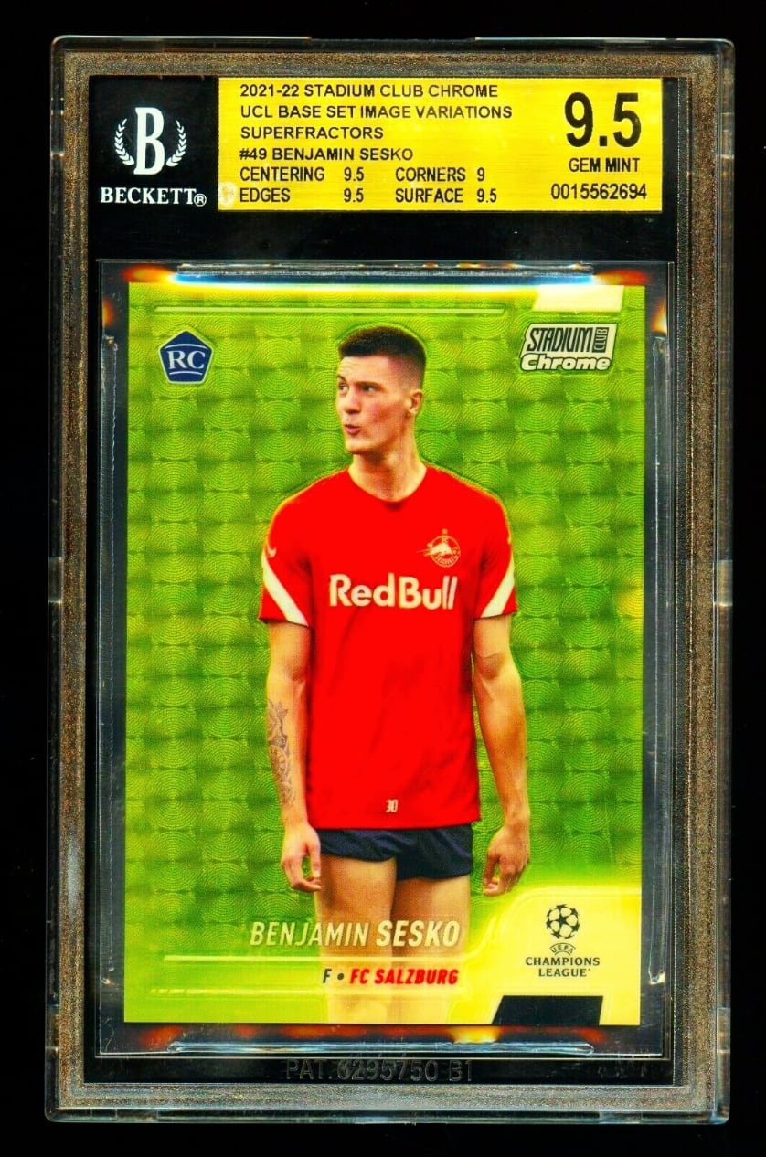 Benjamin Sesko; new Manchester United star and his cards