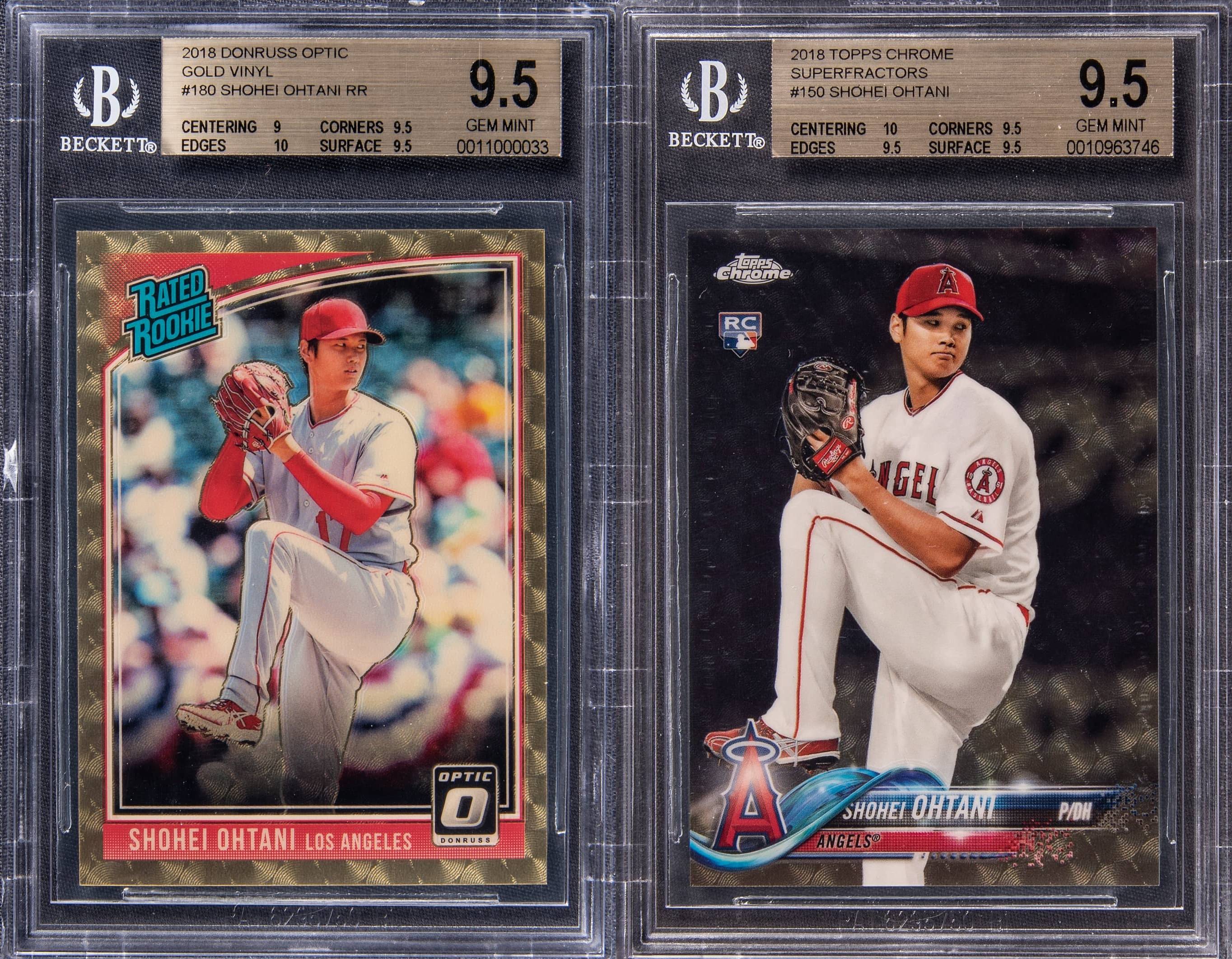 shohei ohtani graded card Mint 2018 Topps Now Anaheim Angels Rookie Baseball Comparing Shohei Ohtani's Japanese rookie