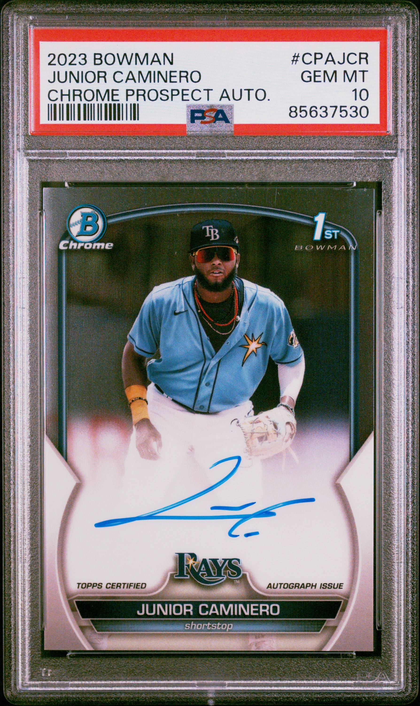 Junior Caminero's cards rising because of this