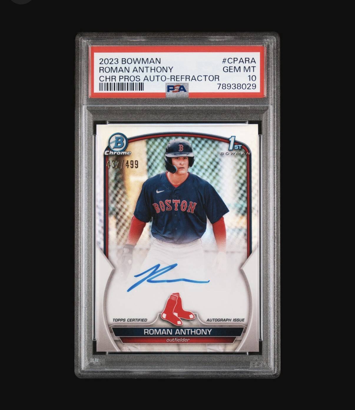 Roman Anthony gets placed on the IL, the impact on his card values