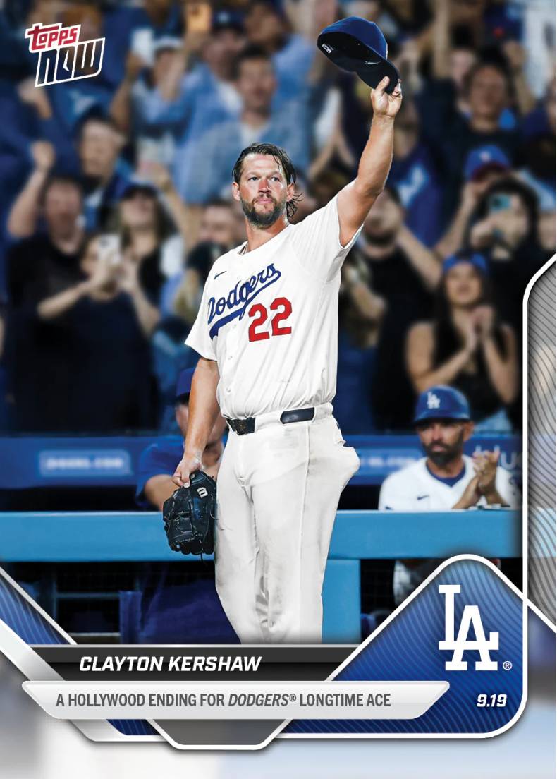 ピ*ウ様 Clayton Kershaw ボブルヘッド　2024/9/25来場特 Clayton Kershaw makes final regular season start, earns Topps NOW card