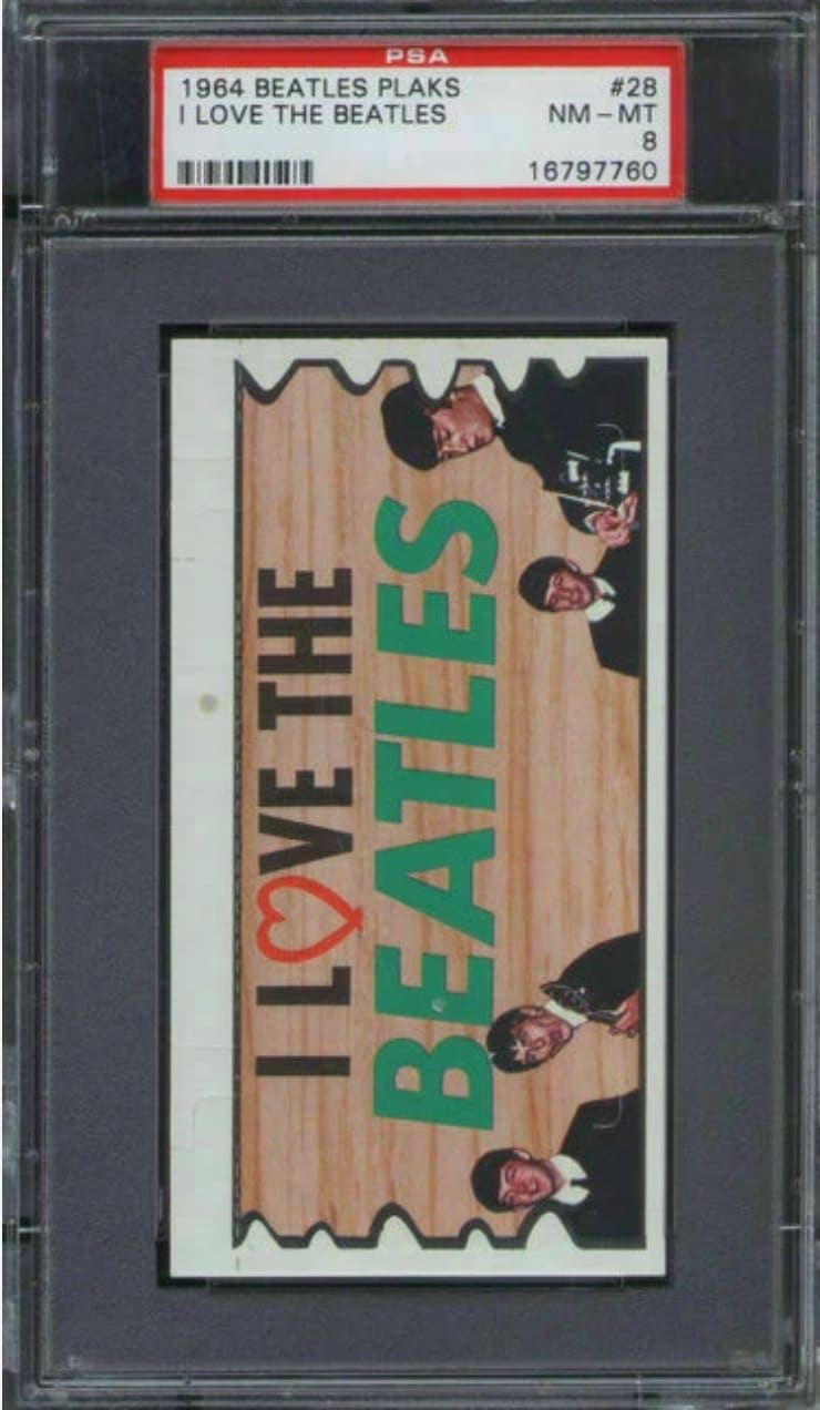 ビートルズトレカ 1964 Topps The Beatles Color Trading Cards 132 Card Uncut Sheet