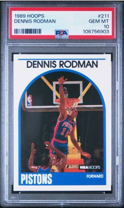 Three important Dennis Rodman cards from the Pistons Three important Dennis Rodman cards from the Pistons