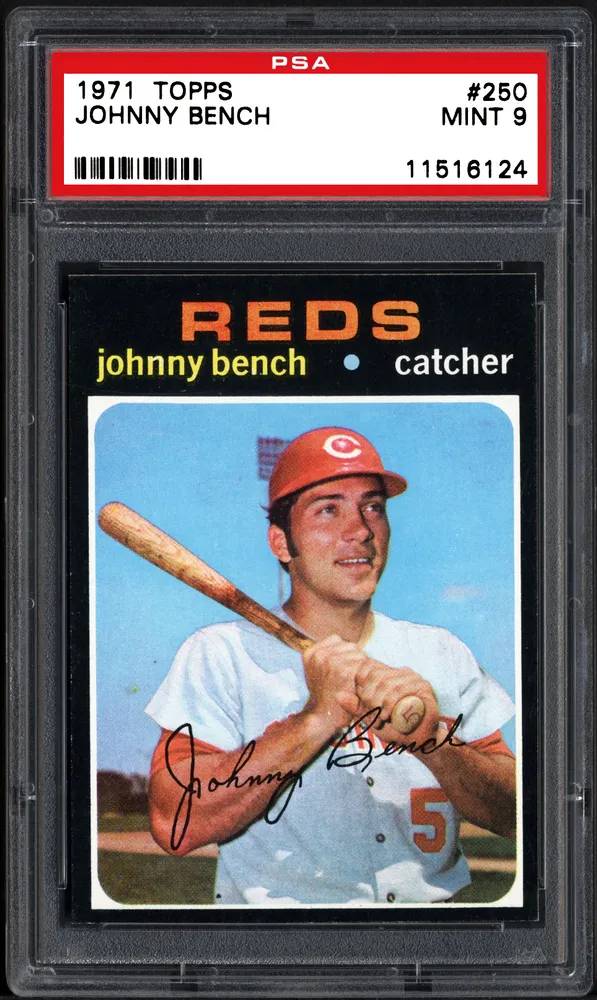 1972 TOPPS #433 JOHNNY BENCH -PSA 4 VG-EX