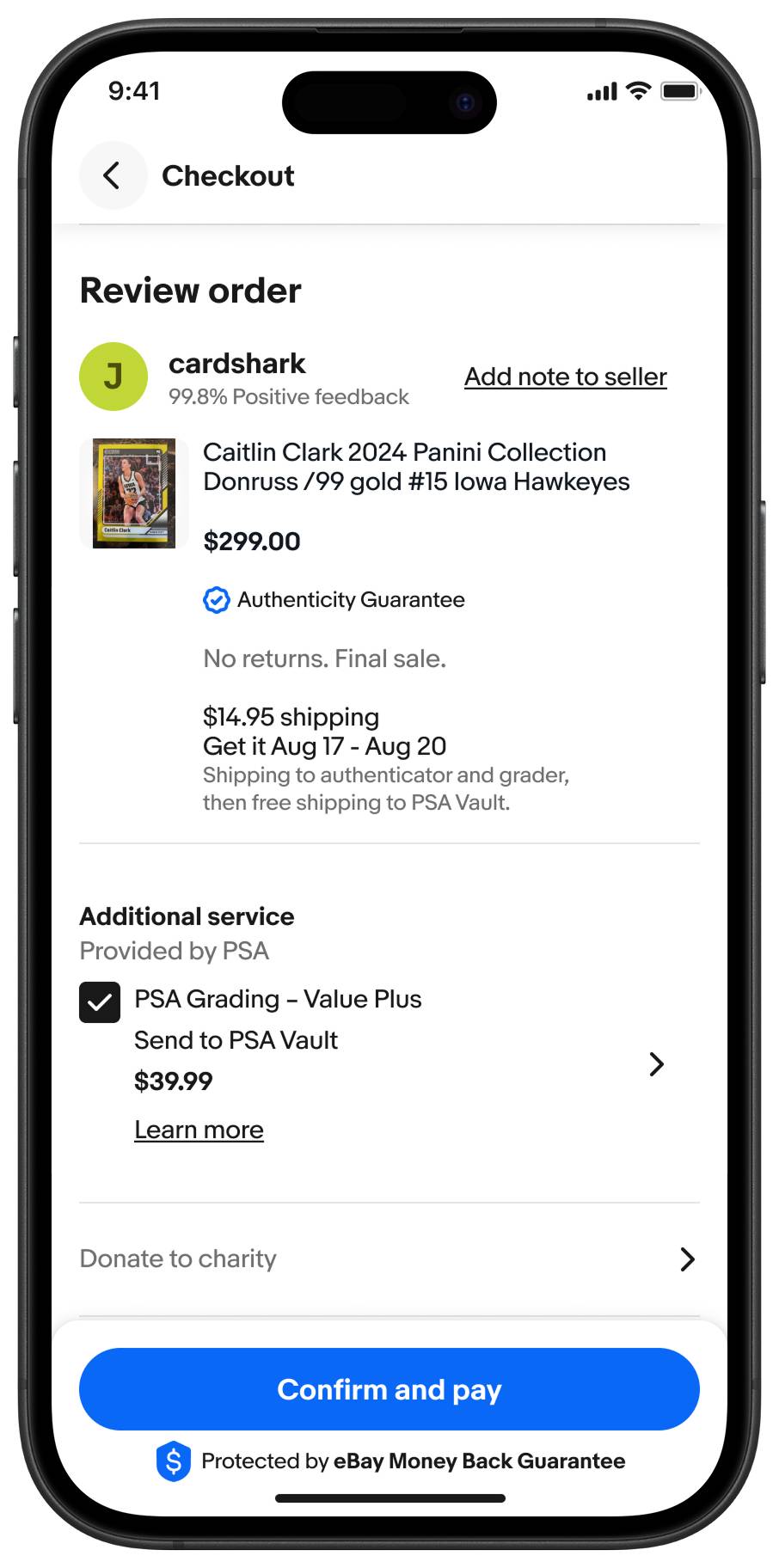 New eBay program allows for easy PSA vaulting