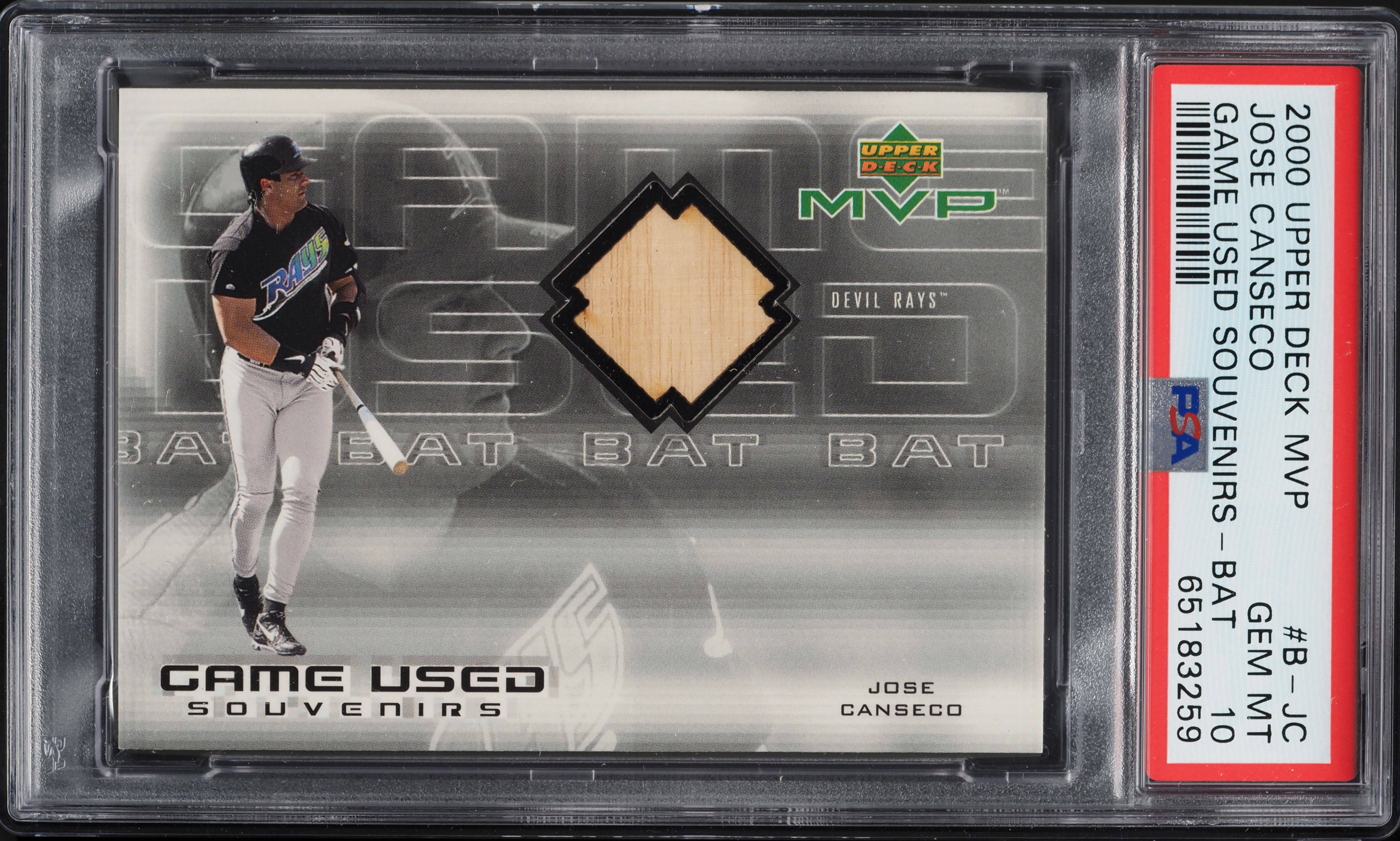 4 amazing baseball cards of Jose Canseco