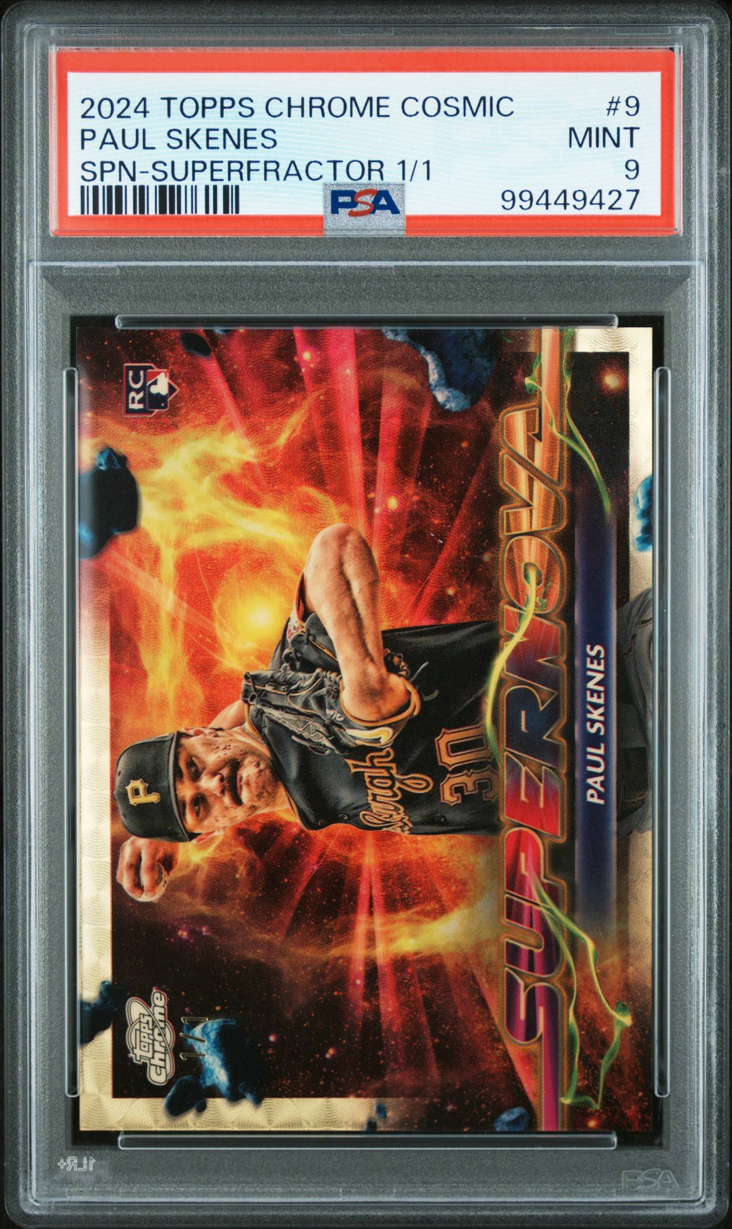 Historic Topps Cosmic Chrome sales of Ohtani, Skenes and more