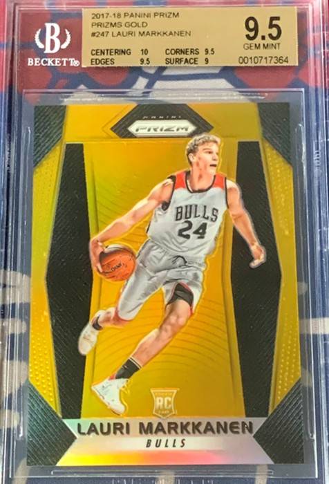 7 cards of sleeper star Lauri Markkanen 7 cards of sleeper star Lauri Markkanen