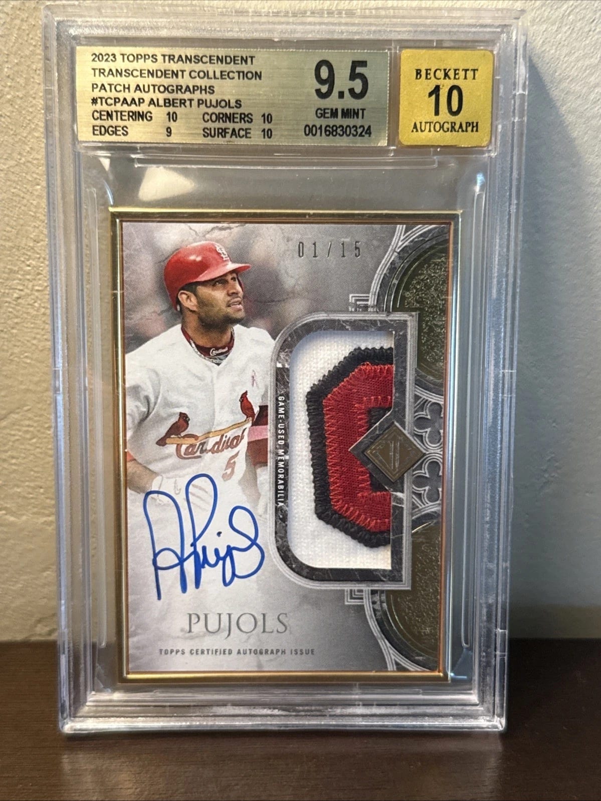 topps LUMINARIES Pujols プホルス　サインカード　auto 4 Key cards for Albert Pujols collectors