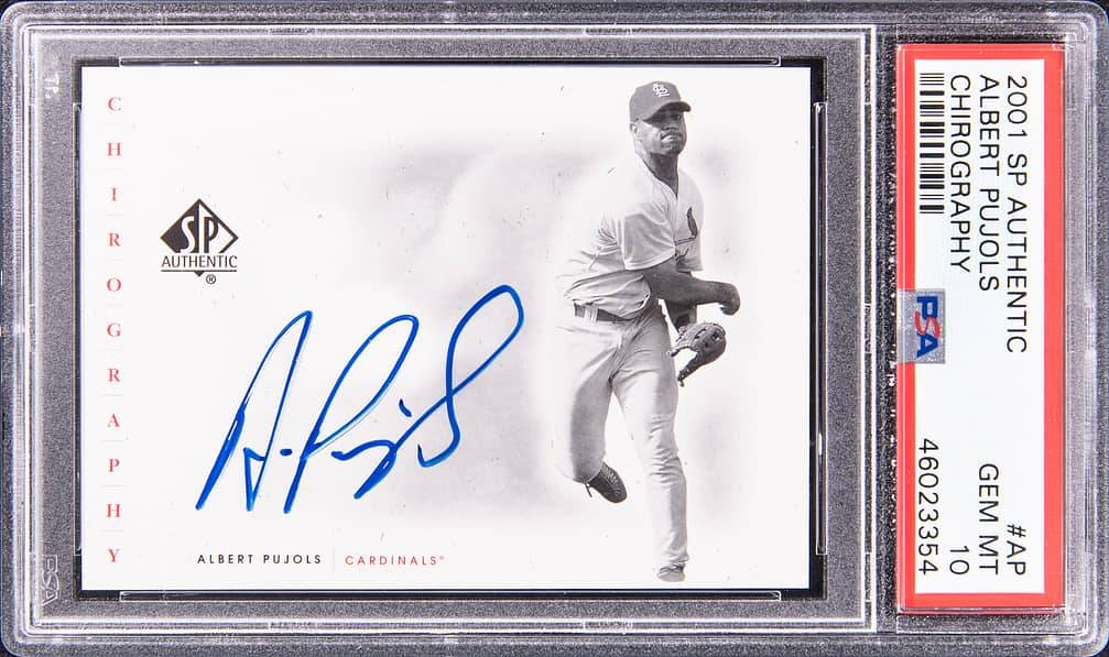 Pujols Albert Autographed | Baseball for Cards Signed Topps cards 