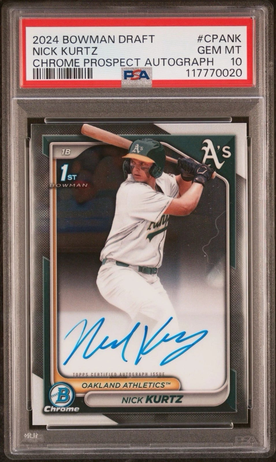 Nick Kurtz 2024 Bowman Draft 1st Bowman Autograph PSA 10 Nick Kurtz 2024 Bowman Draft 1st Bowman Autograph PSA 10