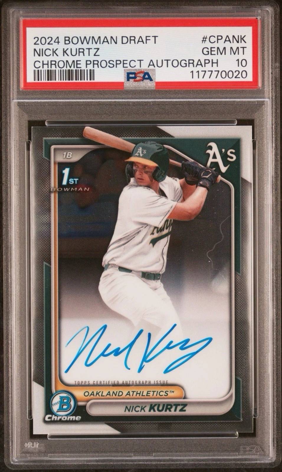 TREY YESAVAGE 2024 Bowman Draft 1st Bowman Rookie - MGCo. Gem Mint 10 Graded