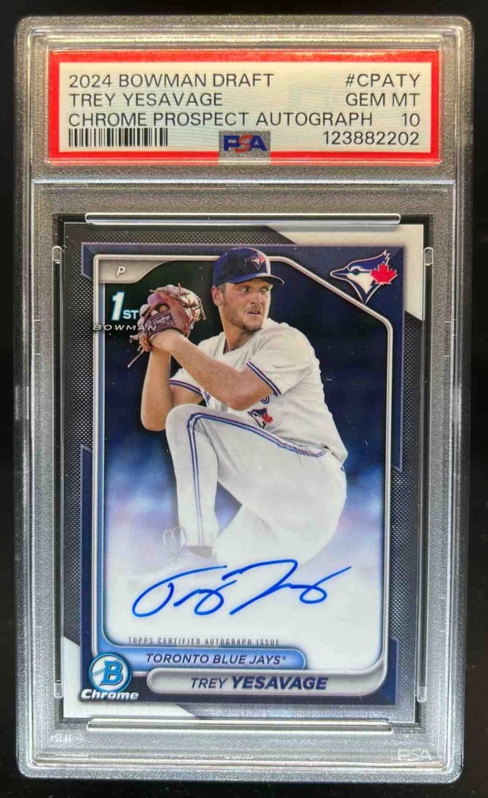 Trey Yesavage 2024 Bowman Draft 1st Bowman Autograph PSA 10 Trey Yesavage 2024 Bowman Draft 1st Bowman Autograph PSA 10