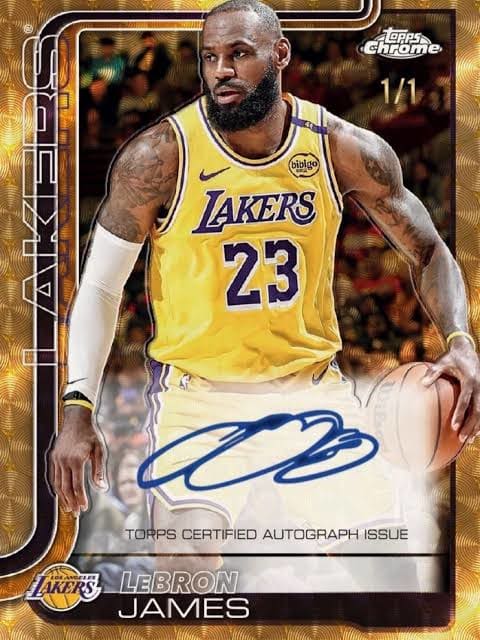 The Topps Chrome LeBron James Superfractor Auto Was Pulled