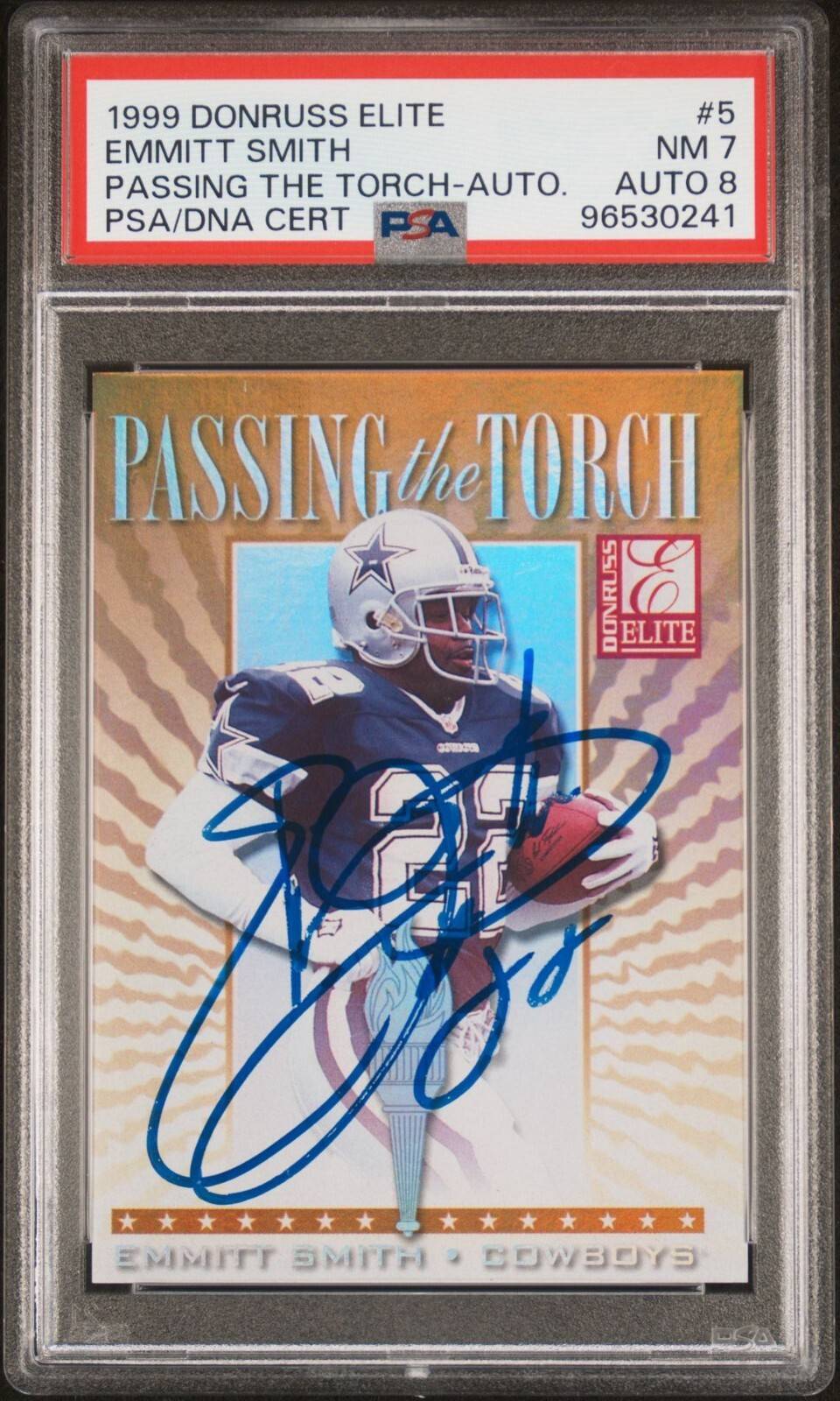 rare emmitt smith cards Amazon.com: Toynk NFL 1990 Fleer Update #U-40 Emmitt Smith RC Hof PSA 10 :  Toys & Games main image 0