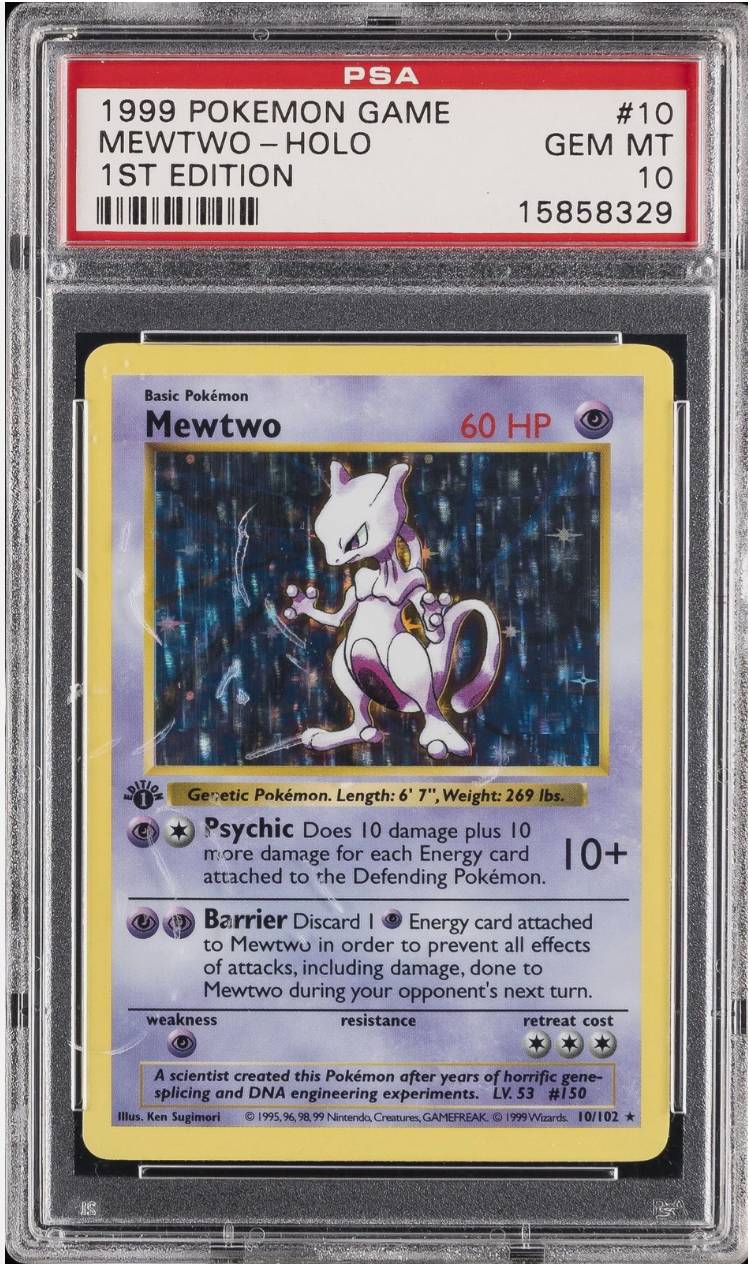 Mewtwo's Grail Moment in the PSA Vault Spotlight Auction Mewtwo's Grail Moment in the PSA Vault Spotlight Auction
