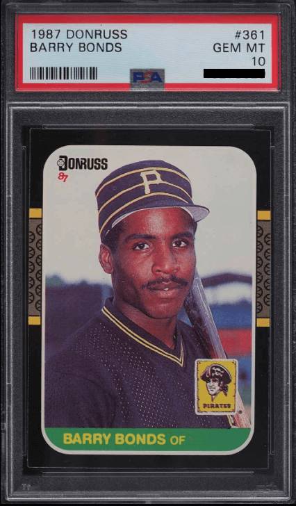 1987 Barry Bonds PSA 10 Rookie Card Sells for Record Price