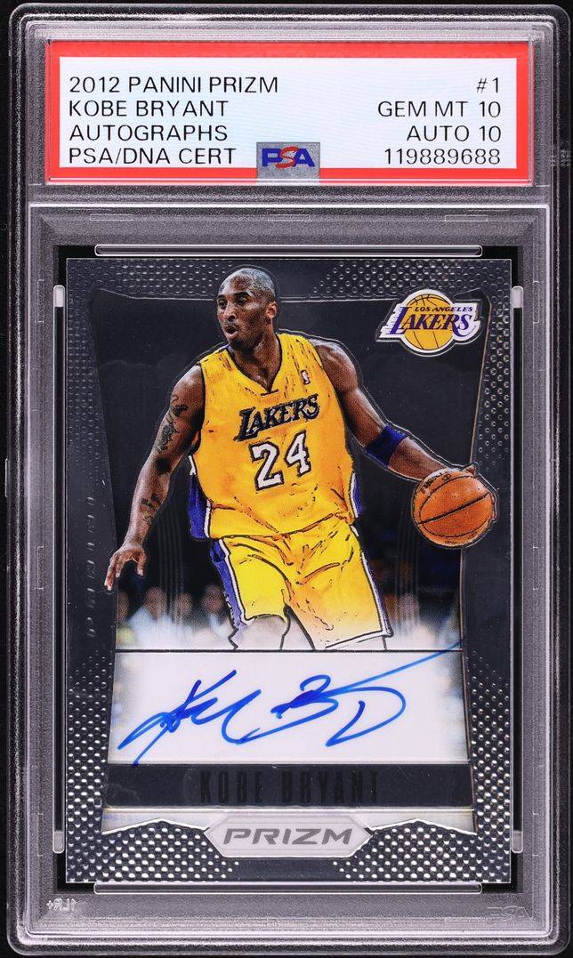 Kobe Bryant PSA 10 Prizm Auto Sets New Record With Recent Sale