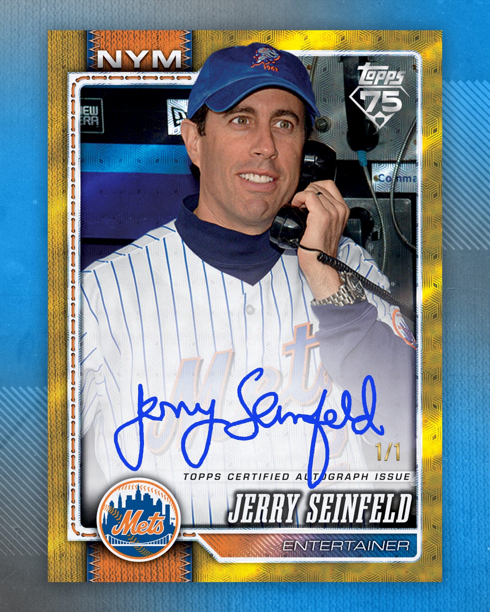 Topps Series 1 Baseball: Ultra-Rare Jerry Seinfeld Autographed