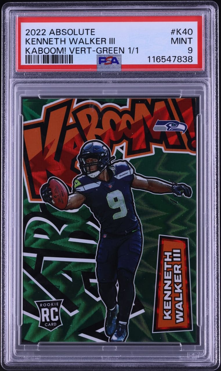 Super Bowl MVP Kenneth Walker III's Kaboom! Rookie Card Shatters