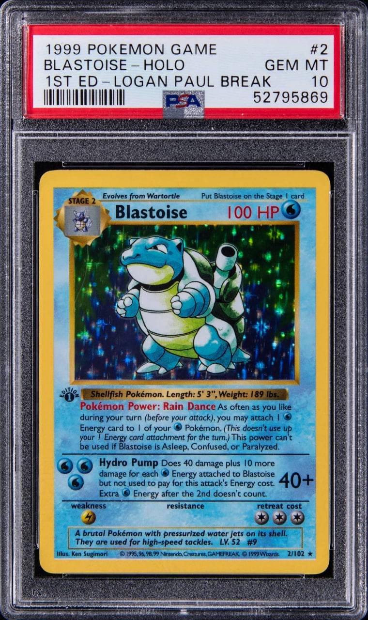 Pokmon Trio Pulled by Logan Paul Sells for All-Time High Pokmon Trio Pulled by Logan Paul Sells for All-Time High