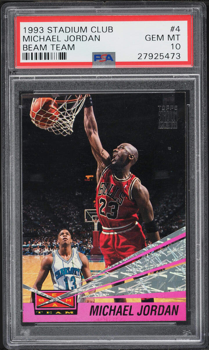 Michael Jordan 1992 Stadium Club Beam Team Sets All-Time Record in