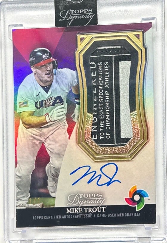 今だけ値下げ　trout 1/1 サイン入り　WBCアメリカ代表キャプテン Trout, Witt, and the Top Five WBC Team USA Card Sales